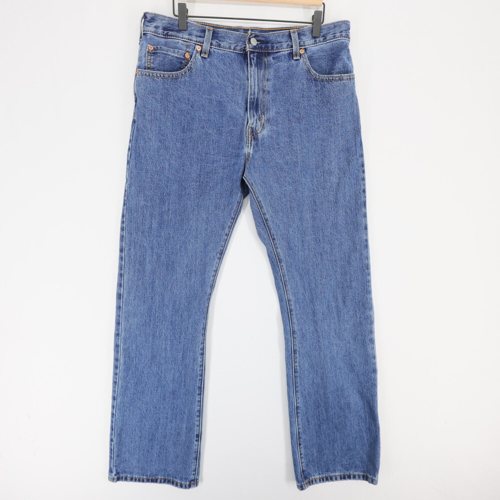 Levis 517 Jeans Mens 36x34 Blue Bootcut Medium Wash Cotton Denim Pants